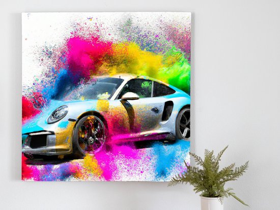 Porsche perfection | Porsche Perfection | Kunst - 60x60 centimeter op Canvas | Foto op Canvas