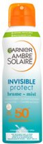 Garnier Ambre Solaire Invisible Protect Mist SPF 50 - Zonnebrand spray met Vitamine E + Aloe Vera - 200ml