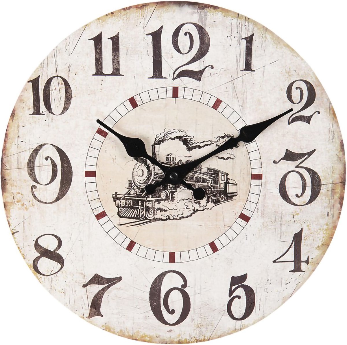 levandeo XXL wandklok 47 cm stationstijl nostalgie Parijs Frankrijk metaal zwart grote klok vintage Romeinse cijfers stationsklok quartz uurwerk