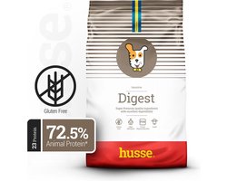 Husse - Digest - Lam en Rijst - Hypoallergeen Hondenvoer, Hondenvoeding Droog, Hondenbrokken Hypoallergenic - 3 x 7 kg