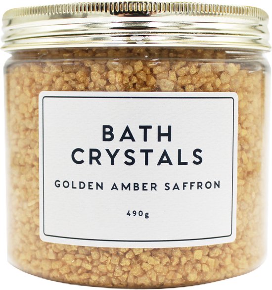 Golden Amber Saffron Bath Crystals 490 g