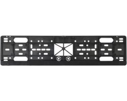 Lifetime Kunststof kentekenplaathouder - Click systeem - 52x11 cm - Zwart