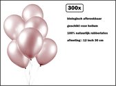 300x Ballon de Luxe rose perle 30cm - biodégradable - Festival party fête anniversaire pays thème air hélium