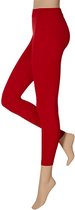 Apollo - Dames party leggings 200 denier - Rood - Maat S/M - Gekleurde legging - Neon legging - Dames legging - Carnaval - Feeskleding