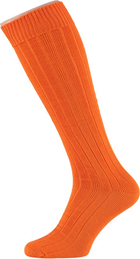 Apollo - Party soccer sokken - Sokken Carnaval - Oranje - Maat 41/47 - Carnavalskleding Heren - Carnavalskleding - Carnaval accessoires - Carnavalskleding mannen