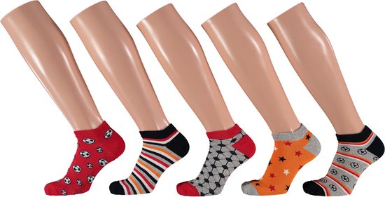 Chaussettes Chaussettes basses Garçons - Design sportif - Lot de 10 - Taille Chaussettes basses - Lot de chaussettes enfant - Socquettes garçon - Chaussettes enfant garçon - Apollo