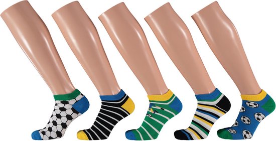 Chaussettes Chaussettes basses Garçons - Design sportif - Lot de 10 - Taille Chaussettes basses - Lot de chaussettes enfant - Socquettes garçon - Chaussettes enfant garçon - Apollo