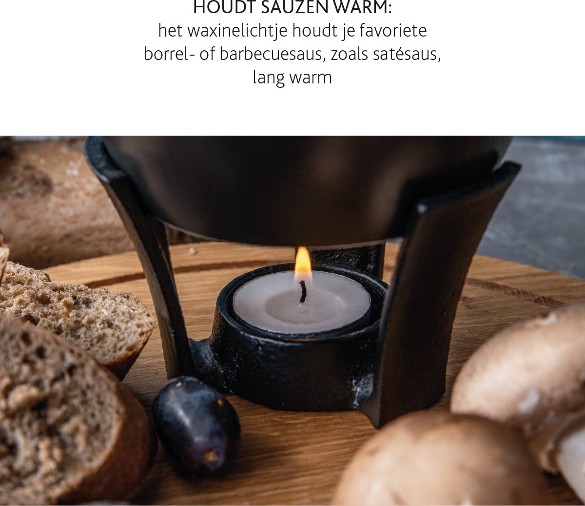 Boska Fondueset Party Mini - Fonduepan - Voor kaasfondue & saus - Zwart - 300 ml – foto 3