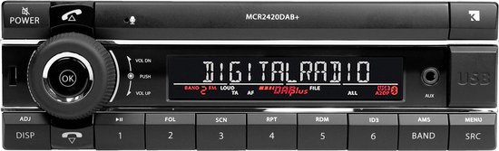 Kienzle MCR2420DAB+ - 24 volt - 1DIN autoradio - DAB+ - FM - Bluetooth -  USB - Premium... | bol.com