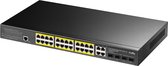 Cudy GS2028PS4, Géré, L2, Gigabit Ethernet (10/100/1000), Connexion Ethernet, supportant l'alimentation via ce port (PoE), Grille de montage, 1U