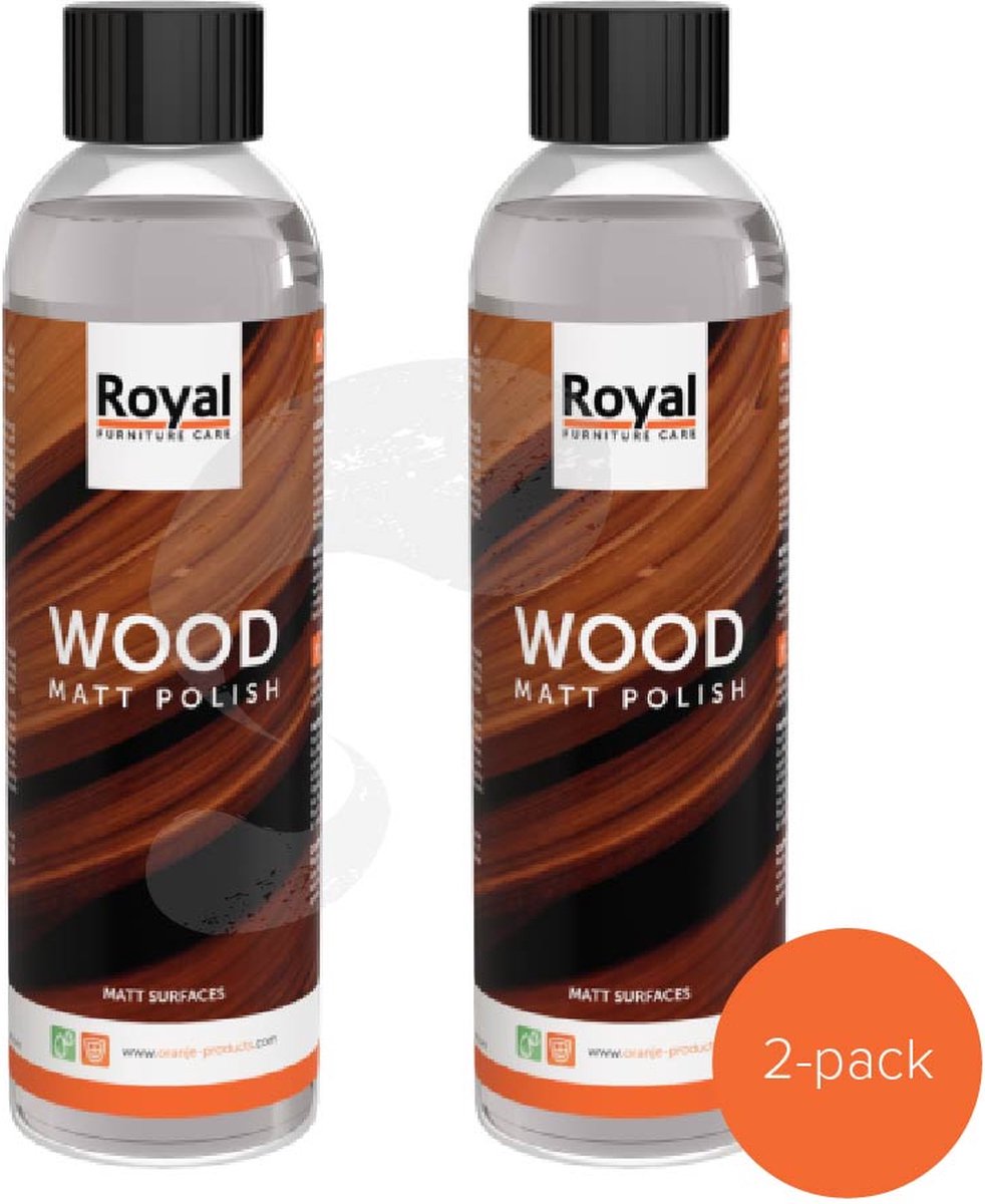 Royal Furniture Care Wood Set Wood Matt Polish - Meubelolie - 2 pack |  bol.com
