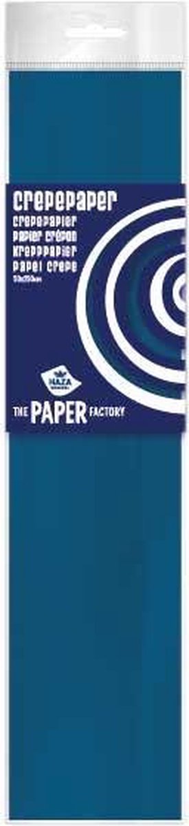 Crepe Papier Donker Blauw (20+ kleuren) - Crepepapier t.b.v. maken slingers / pompoms / bloemen etc. - Gekleurd Papier Knutselen - Knutselpapier - Crepe Papier Donker Blauw