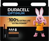 Duracell Optimum - Alkaline AAA batterijen - 8 stuks