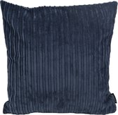 Sierkussen Corduroy Velvet Blauw | 45 x 45 cm | Polyester