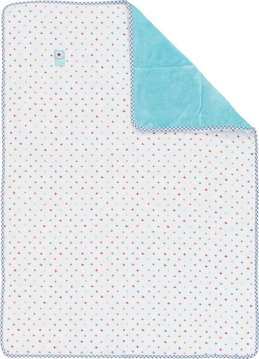 Lief! - Deken - Sterretjes - 75x100 cm - Blauw