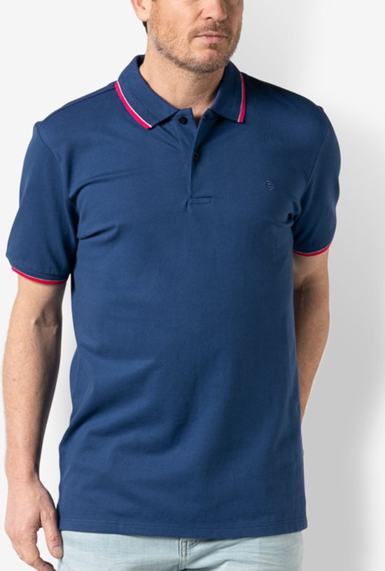 Twinlife Korte mouw Polo shirt - TW32605 Marine (Maat: XL)