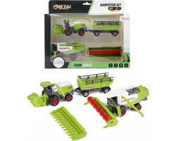 Toi-Toys Landbouwmachines met aanhanger - 2 stuks (28097A)