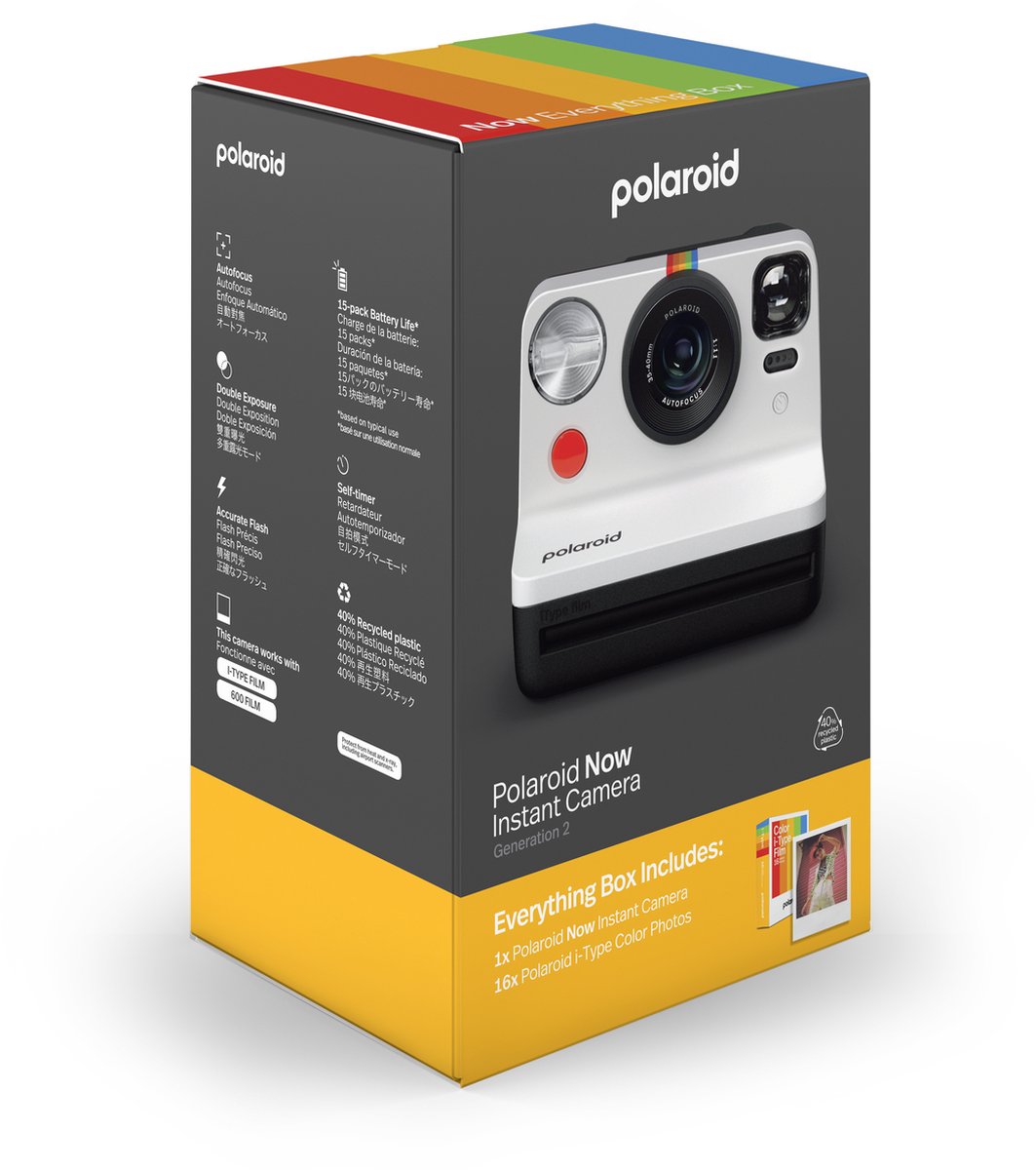 Polaroid Now+ Appareil i-Type (Blanc)