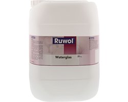 Ruwol Waterglas / Kiesol 20 kg - Glasvernis - Natriumsilicaat - Tegen optrekkend vocht - Vocht bestrijden vloeren of funderingen