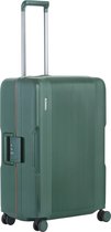CarryOn Protector Luxe Reiskoffer 66cm - Middenmaat koffer 67 Ltr met TSA-klikslot en OKOBAN - Ultrasterk - Groen