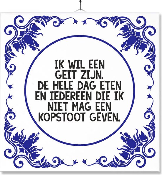 Carrelage Avec Impression | Drôle | Humour | Cadeau d'anniversaire | je veux être une chèvre