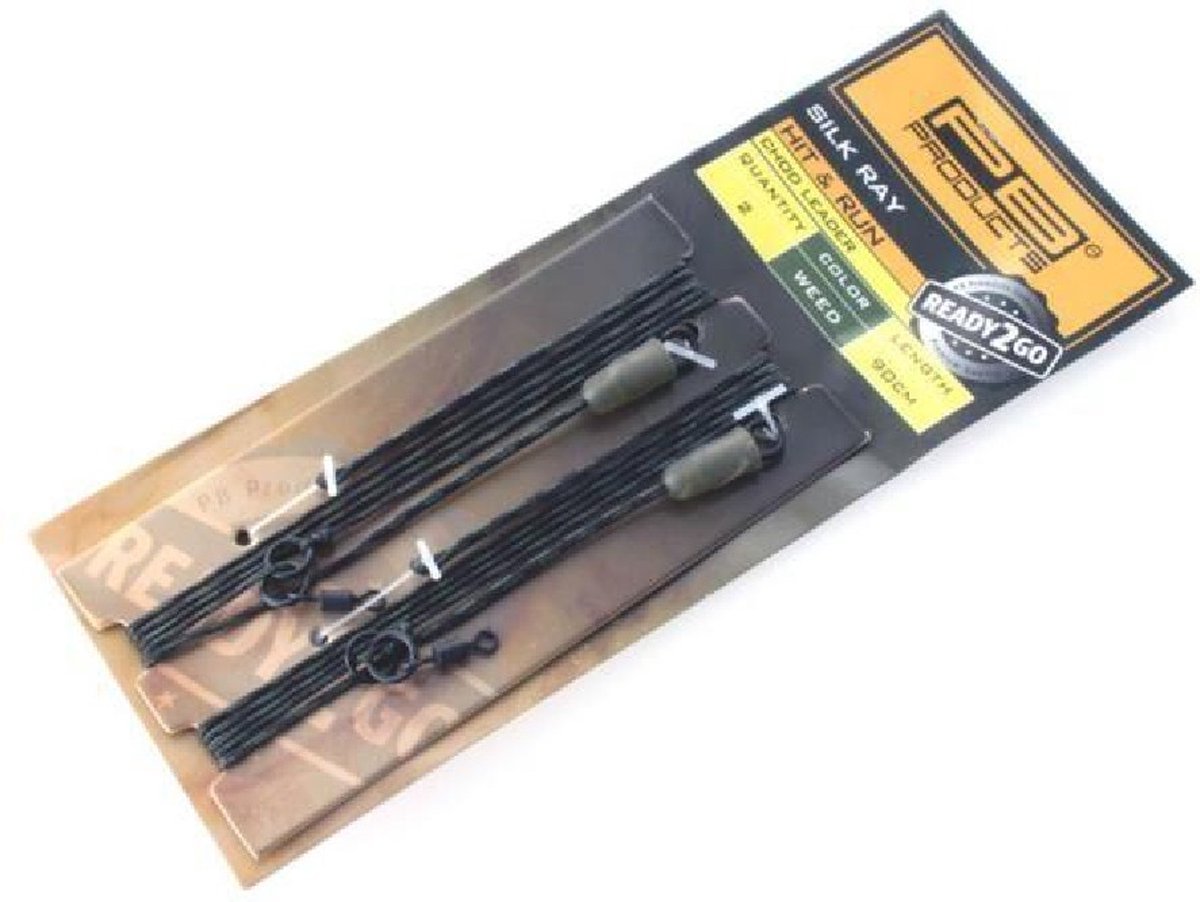 PB Products - Ready2Go Hit & Run Chod Leader 90 cm - 2 stuks - Weed