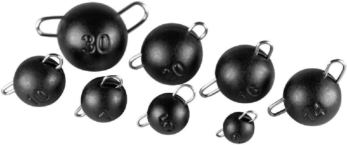 LMAB Tungsten Chebu Sinker Matt Black 7 gr 2st.