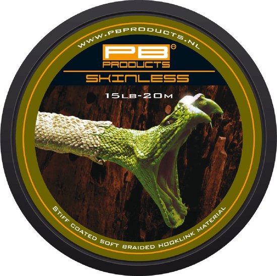 PB Products - Skinless - Gecoat Onderlijn Materiaal - 20 meter - Gravel (25 lb) van PB Products — afbeelding 2