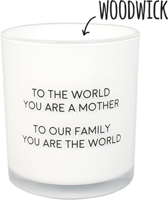 MY FLAME - Sojakaars 'To the world you are a mother' - 50 branduren - Geur: Fresh Cotton