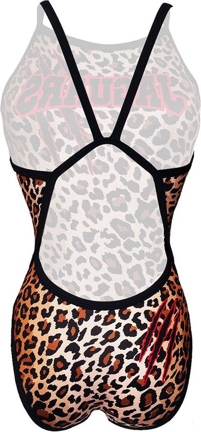 Maillot de Bain Imprimé Leo Turbo Zwart 3XL Femme