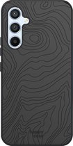 HappyCase Flexibel TPU Hoesje met leuke Fine Lines print | Geschikt voor Samsung Galaxy A54 | Stijlvolle Back Cover