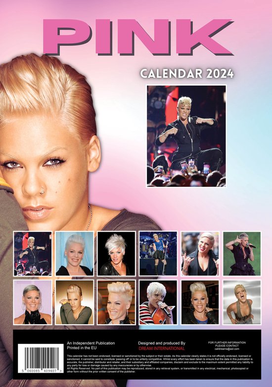 Pink Kalender 2024 A3