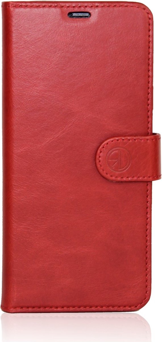 Hoesje Geschikt voor Apple iPhone 13 Rico Vitello Leren BookCase/hoesje kleur Rood
