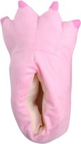 Dino Sloffen Roze - Maat 33-37 Comfortabele Dieren Pantoffels - SnugSquad - Kinderen & Volwassen - Unisex - Geschikt voor schoenmaat 33 t/m 37