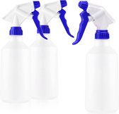 3x spuitfles - chemicaliënbestendige pompspuit met 28/400 schroefdraad voor zuren, koolwaterstoffen en oplosmiddelen - verstuiverfles met verstelbare tuit - 500 ml (viton)