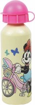 Gourde en aluminium Disney Minnie Mouse - Gobelet scolaire - Bouteille à déjeuner - 520 ml.