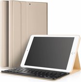 Coque clavier iPad 2019/2020/2021 - Clavier bluetooth détachable - Fonction Sleep/ réveil - Clavier - Etui - Fermeture magnétique - QWERTY - Or