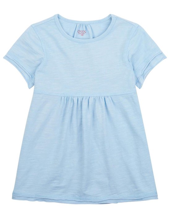 Timsy short sleeve top 54 blue garment dye slub jersey bio cotton Blue: 92/2yr