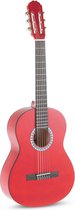 Klassieke gitaar Basic 3/4 transparant rood - Voor kinderen van 9-12 - Kindergitaar