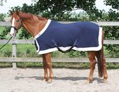 Harry's Horse Fleecedeken staatsiemodel met borstflap 215cm navy