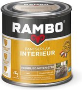 Rambo Pantserlak Interieur - Transparant Mat - Houtnerf Zichtbaar - Vergrijsd Noten - 0.75L