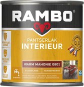 Rambo Pantserlak Interieur Transparant Zg Warm Mahonie 0801-0,75 Ltr