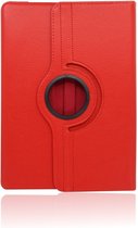 Hoesje Geschikt voor Apple iPad pro 12.9 inch (2020/2021) 360° Draaibare Wallet case /flipcase stand/ hardcover achterzijde/ kleur Rood