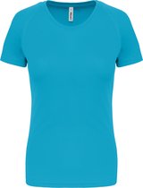 Damessportshirt 'Proact' met ronde hals Light Turquoise - XL