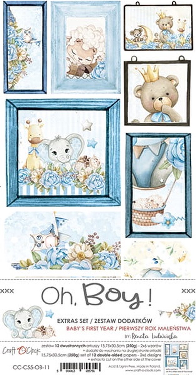 Craft O Clock Extras Set My First Year 15x30 cm Oh Boy