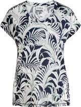 Cyell shirt korte mouw - Palm Leaves - Maat 38