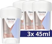 Rexona Women Maximum Protection Clean Scent Anti-Transpirant Deodorant Stick - 3 x 45 ml - Voordeelverpakking