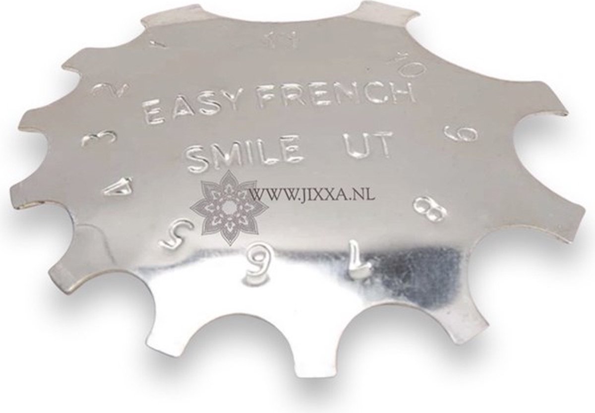 Goedkoopste Nagel tool french manicure - Acryl nagels - Nail art - Polygel nagels - Tip guide - French smile cut - 1 stuk