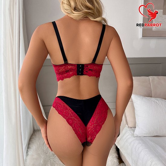 Ensemble de lingerie Push-up érotique | Soutien-gorge + String | Lumière réglable | Look sexy séduisant | Très bonne qualité