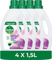 Dettol Wash Additif Hygiène Lavande - 4 x 1,5 L - Pack économique
